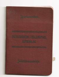 Privatbank Helsingfors säästökassatili- pankkikirja  1920 luku  täyttämätön