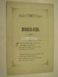 Maskis-Visa 1881 -laulun sanat