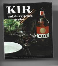 KIR -  tyhjä  mainos tulitikkurasia tuotepakkaus, tulitikkuetiketti