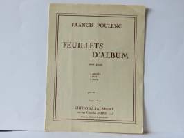 Francis Poulenc - Feuillets D´Album pour piano