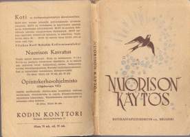 Nuorison käytös - Maaseudun nuorisolle käytösohjeita, 1945. (koonneet Artturi Lehtinen, Vilho Reima ja M. Tirranen)
