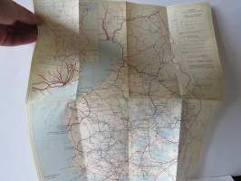 Suomen kulkuneuvojen kartta 1960