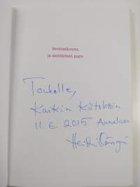 Henkselirouva ja sinivärinen pupu (signeerattu, tekijän omiste)