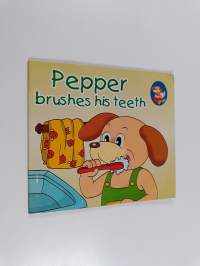 Pepper brushes his teeth