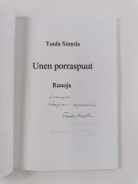 Unen porraspuut : runoja (signeerattu, tekijän omiste)