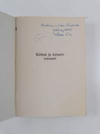 Kirkon ja keisarin sensuuri : uskonnollisen kirjallisuuden valvonta Suomessa 1809-1865 = Censorship of religious literature in Finland during the years 1809-1865 ...