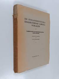 De finlandssvenska dialekternas labiala vokaler I : Ljudhistorisk och dialektgeografisk undersökning