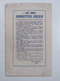 Humoristisia lauluja : 8 vihko
