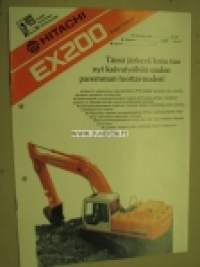 Hitachi EX200 kaivinkone -myyntiesite