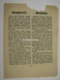 Kuulutus; Suomen opetus-tarkk´ampujakomppanian...1879 -asiakirja