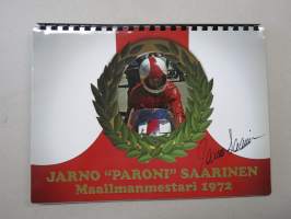 Jarno &quot;Paroni&quot; Saarinen maailmanmestari 1972 -kortti &amp; kuva-albumi nro 120 / 200