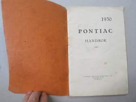 Pontiac 1930 Handbok -käyttöohjekirja, ruotsinkielinen