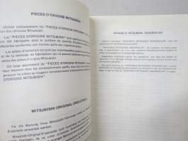 Mitsubishi 4GS Gasoline Engine Celeste, Galant, Galant STW, Galant Coupe, Mitsubishi L200 Sept. 1978 Parts Catalog -varaosaluettelo