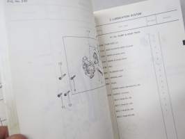 Mitsubishi 4GS Gasoline Engine Celeste, Galant, Galant STW, Galant Coupe, Mitsubishi L200 Sept. 1978 Parts Catalog -varaosaluettelo