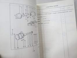 Mitsubishi 4GS Gasoline Engine Celeste, Galant, Galant STW, Galant Coupe, Mitsubishi L200 Sept. 1978 Parts Catalog -varaosaluettelo
