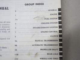 Mitsubishi Galant Coupe, 1978 Workshop Manual, Chassis -korjaamokäsikirja, englanninkielinen