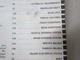 Mitsubishi Galant Coupe, 1978 Workshop Manual, Chassis -korjaamokäsikirja, englanninkielinen