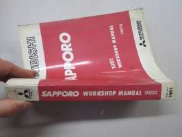 Mitsubishi Sapporo 1981 Workshop Manual, Chassis -korjaamokäsikirja, englanninkielinen