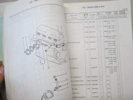 Mitsubishi 4D30A Diesel Engine Canter 9882C-99901 Nov. 1980 Parts Catalog -varaosaluettelo