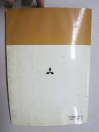 Mitsubishi 4D30A Diesel Engine Canter 9882C-99901 Nov. 1980 Parts Catalog -varaosaluettelo