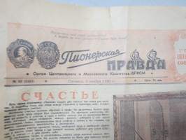 Pionerskaja Pravda, 3.11.1950 -neuvostoliittolainen, propagandistinen Nuorten Pioneerien lehti