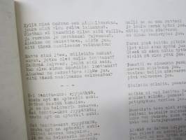 Sota-aikainen (jatkosota) laulukirja / lauluvihko