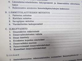 Lämmitys- ja ilmanvaihtolaitteiden suunnittelun normaaliohjeet