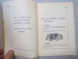 Kodak-artiklar - Katalog öfver Kodak-artiklar -tuoteluettelo kameroille ja tarvikkeille 1910