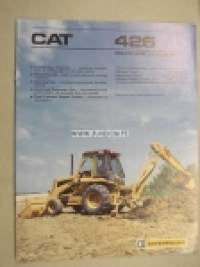Caterpillar 426 Backhoe loader etukuormaaja / kaivinkone -myyntiesite