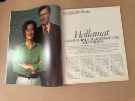 Me Naiset 1974 nro 45 ilmestynyt 8.11.1974, Marjatta Leppänen, Hallamat, Veijo Meri, Tommi Kitti, palkittuja syyshuiveja