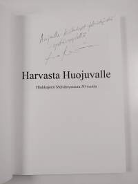Harvasta Huojuvalle : Hiukkajoen Metsästysseura 50 vuotta (signeerattu, tekijän omiste, ERINOMAINEN)