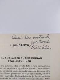 Suomalaisen yhteiskunnan sosiaalipolitiikka (signeerattu, tekijän omiste)