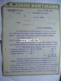 C.M. Jucho Dortmund 15.3.1923 -asiakirja