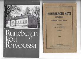 Runebergin koti 1910 ja Runebergin koti Porvoossa 1964  - matkailuesite 2 kpl