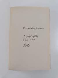 Kerrostalon kuolema (signeerattu, tekijän omiste)