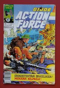 Action Force - G.I. Joe 1/1989.  Erikoistehtävä Brasiliassa. (Sarjakuvat, sopiva keräilykappaleeksi)