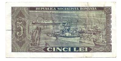 Romania 5 Lei 1966  seteli