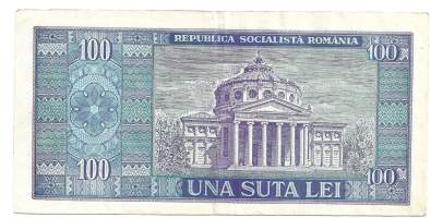 Romania 100 Lei  1966  seteli
