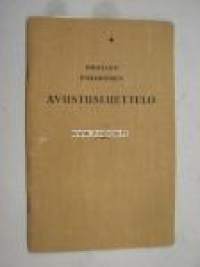 Huollon piirimiehen avustusluettelo Mellilä Vähäperä 1938 / Erland Tanhuapää