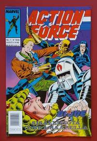 Action Force - G.I. Joe 1/1990. Sisällisota Cobra-saarella. (Sarjakuvat, sopiva keräilykappaleeksi)