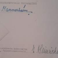 Mannerheim antama eroamisilmoitus.