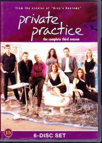 DVD - Private Practice - Rakkauden anatomia -  Koko kolmas tuotantokausi (jaksot 1-23 + bonus features). (2010)
