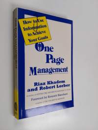 One Page Management - How to Use Information to Achieve Your Goals