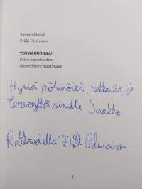 Voimaruokaa! : polku superfoodien ihmeelliseen maailmaan (signeerattu, tekijän omiste)