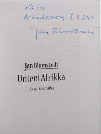 Unteni Afrikka : Akseli G:n matka (signeerattu, tekijän omiste)