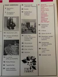 Me Naiset 1972 nro 21 ilmestynyt 24.5.1972, Irene Karvola, Muska, Riitta Ritvala, Aini Koponen -  työtä vuorotta pientalon emännän arki