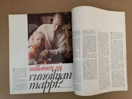 Me Naiset 1972 nro 21 ilmestynyt 24.5.1972, Irene Karvola, Muska, Riitta Ritvala, Aini Koponen -  työtä vuorotta pientalon emännän arki