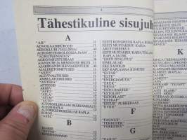 Rapla maakonna telefoniteatnik 1992 -puhelinluettelo