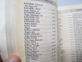 Rapla maakonna telefoniteatnik 1992 -puhelinluettelo