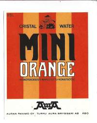 Mini Orange -  juomaetiketti